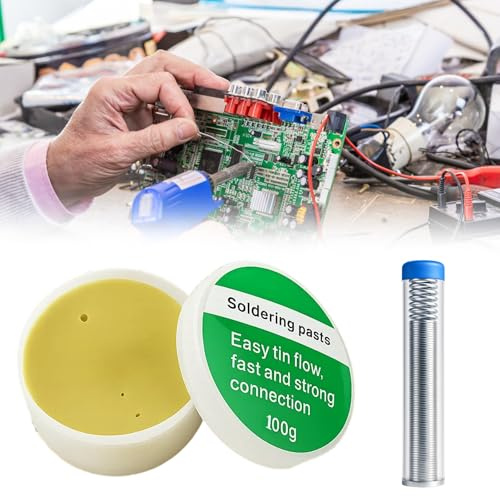 Lötpaste, Flussmittel Löten Für Präzisionsarbeiten, Lötfett Für Elektronikreparaturen, BGA-Lötprozess, Durchmesser 7cm, Gewicht 100g