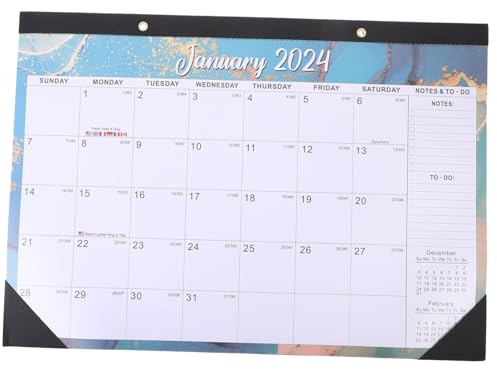 DOITOOL Monatlicher Wandkalender Kunst Wandkalender Kalender 2024 2025 Zimmer Tageskalender Terminkalender Zum Aufhängen Jahr