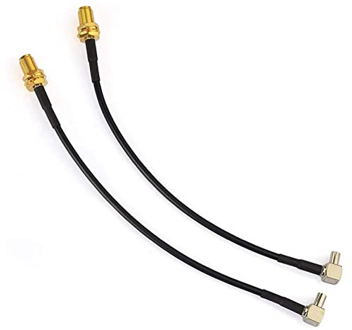 Lafeier 4G antenn SMA hona till TS9 hane adapterkabel 15 cm 2 st för extern router E5372 E5577 E5786 E5787