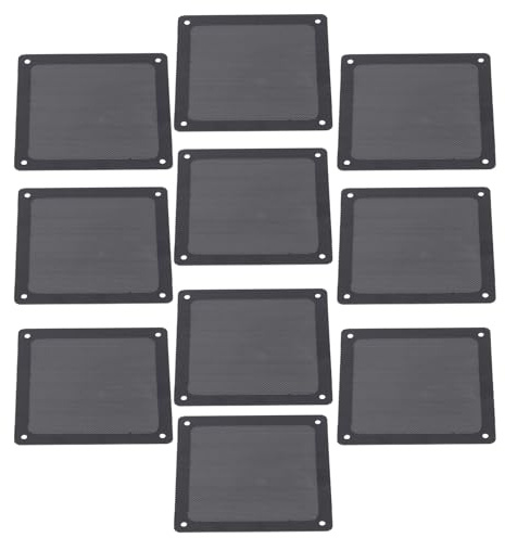 MENDUNER 10 ST Magnetiskt Dammfilter för PC-fodral Fläkt, 120 Mm PVC Mesh Fläkt Grillskydd med Skruvhål för Datorkylare, Strömförsörjningsventilation