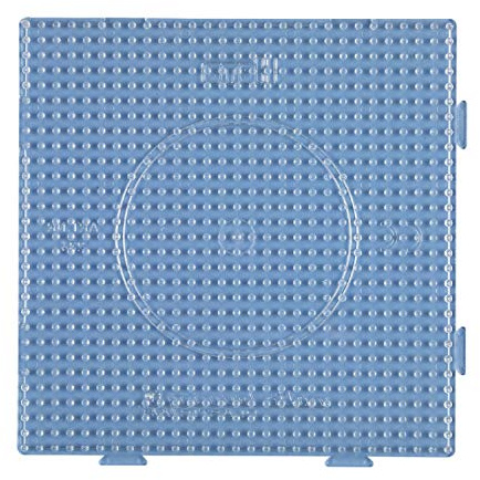 Hama Midi - Base per Perline da Stirare, Misura Grande, Colore Trasparente