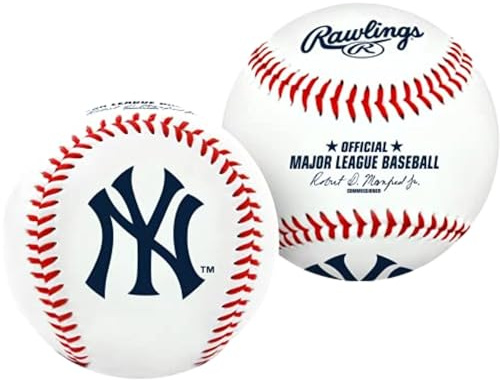 Rawlings MLB New York Yankees laglogotyp baseball, vit, 1