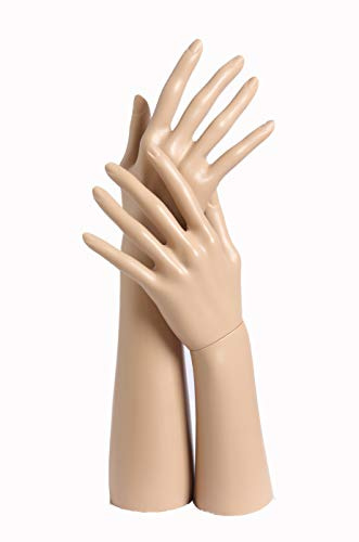 Eurohandisplay D3/4 2X Dekohand,Dekohände,Schmuckhand, Schmuckhalter,Schaufensterpuppe Hautfarbe