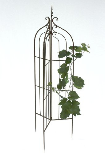 DanDiBo Rankhilfe Garten Metall Schwarz 120033 Rankgitter Blumen 132 cm Kletterpflanzen Rosen Bodenstecker Kletterhilfe Blumenhalter Ranksäule Zaun