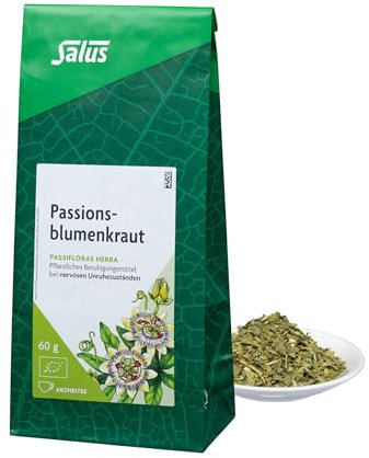 Salus - Passionsblumenkraut Tee - 1x 60 g Beutel - lose - Arzneitee - Passiflorae herba - pflanzliches Beruhigungsmittel bei nervösen Unruhezuständen - bio