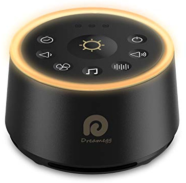 Dreamegg White Noise Machine - Sound Machine for Adult Baby Kid, Noise Machine for Sleeping with 24 Calming Sound, Ambient Nightlight, Continuous or Timer, Loud Sleep Machine for Home Nursery Office