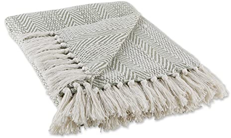 DII Manta de algodón, alcachofa, 50x60