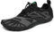 SAGUARO Scarpe Barefoot Minimaliste Uomo Donna Traspiranti Scarpe da Scogli Comode Leggere Scarpette Multisport per Trekking Trail Running Sport Acquatici Palestra, Nero 44 EU