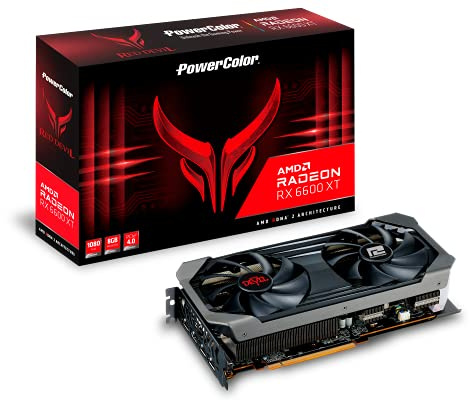 Powercolor - Scheda grafica RX 6600XT 8GB Red Devil 8G OC, AXRX 6600XT 8GBD6-3DHE/OC