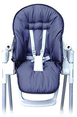 Aveanit Bezug Hochstuhl Kissen Ersatzbezug Sitzkissen, Babystuhl für Peg Perego Prima Pappa Zero 3 Wasserdicht Graphit - Graphite