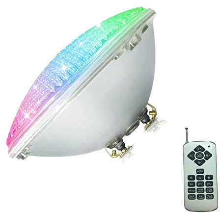 GUODDM Recessed Underwater Light - Recessed Spotlight, PAR56 Pool Bulbs, LED Swimming Pool Underwater Light, 12V IP68 Waterproof Lamp, With Remote Control, For Inground Pool, Certificate CE/ROHS