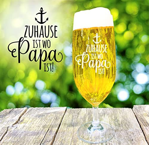 Bierglas Papa personalisiertes Geschenk Pilstulpe