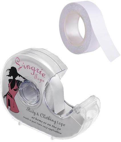 2 Rouleaux de Ruban Adhésif Double Face Fashion, Invisible Fashion Tape, Ruban Corps Adhésif Transparent, Fashion Body Tape, Femmes Ruban Adhésif Corps Tape, pour Le Corps Vêtements