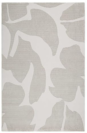Wecon Home Hochwertiger Kurzflorteppich von Esprit - Modernes Design für Wohnzimmer, Schlafzimmer und mehr - Nachhaltig produziert – Sara (200 x 290 cm, beige)