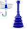 Zuvo UK#1 Plunger-Blue Unblocking Kitchen Drains, Bathroom & Shower Sinks Portable & Powerful Airpush