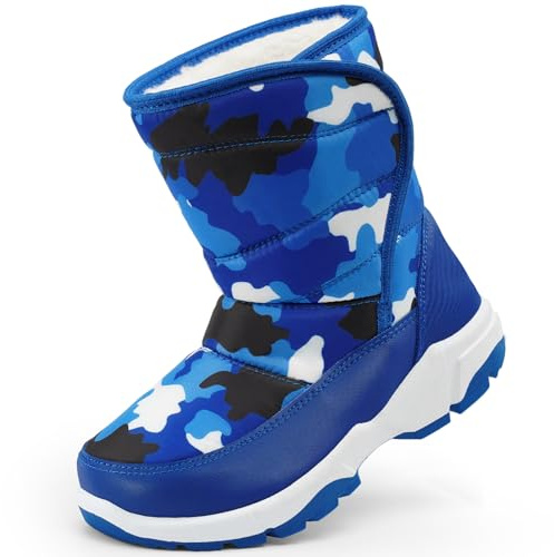 Harvest Land Kid Snow Boots Boys Winter Warm Comfortble Walking Boot Shoes