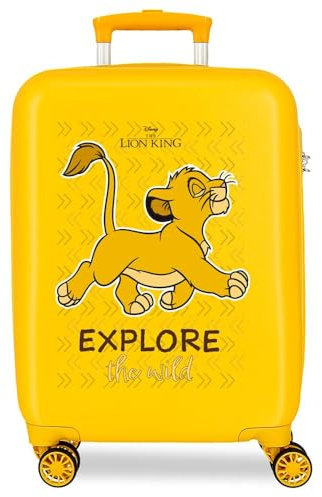 Disney Joumma König der Löwen Explorer, Kinderkoffer, gelb, 45 x 31 x 20 cm, starr, 1,8 kg, ABS, 1,8 kg, 27,9 l, Handgepäck, gelb, Talla única, Kabinenkoffer