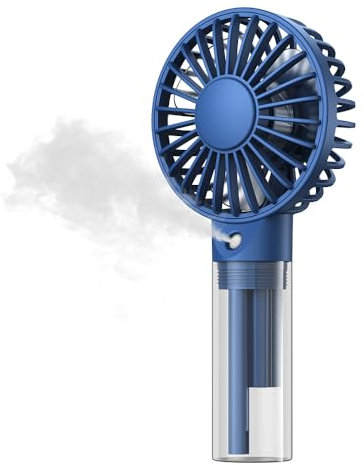 TOPK Portable Misting Fan - Rechargeable Handheld Personal Spray Water Mist Fan 32ml Water Tank Mini Cooling Hand Fans for Travel, Outdoors, Makeup, Camping, Home, and Office Use