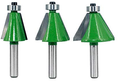 Generic 3Pcs 8mm Fasenfräsen Messerkopf 15 22,5 30 Grad-Fräser for Holz Bohrmaschine
