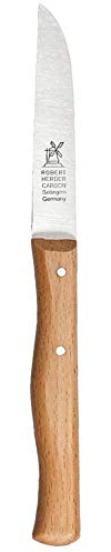 Windmühlen 1385 Gemüsemesser mit gerader Klinge, langer 85 mm Griff aus Buche (3)