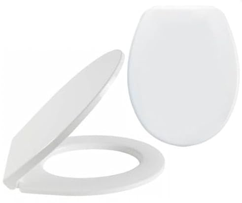DomoDomo WC-Sitz (Toilettensitz, Klobrille) – Weiß, universell, Modell Iris