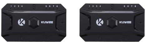 Eoslcusmvl 2X Bluetooth Hub USB 5.0 Convertidor de Teclado Y Mouse con Cable A Adaptador de Concentrador Inalámbrico Compatible con 8 Dispositivos para Tableta, Computadora Portátil, Móvil