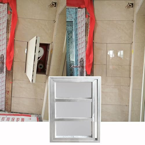 Trappe de Visite Couvercle de Trou Mural/ Panneau D'accès à la Plomberie, Loquet Tactile de Porte de Service Dissimulée pour Carrelage, Cache-câbles, Boîtier de Plaque de Recouvrement de Volet D'ouver