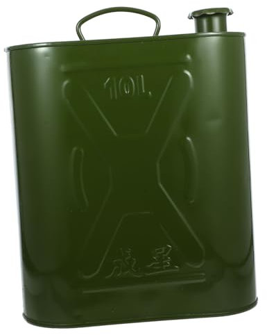 Alipis Barile da 10 Litri Maniglia Portatile Serbatoio Antivento per Domestico e Industriale Contenitore Stoccaggio Resistente Urti