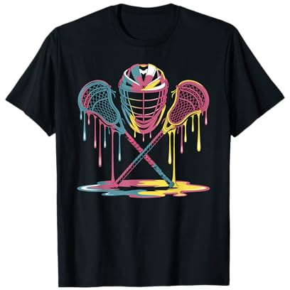 Lacrosse Drip Lax Helmet Ice Cream Sticks Youth Boys Girls T-Shirt