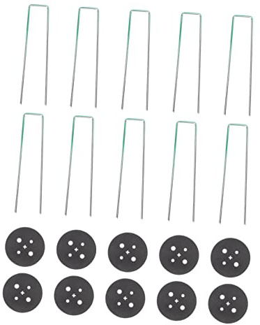 VANZACK 25 Ensembles Piquets de Jardin U de Fixation pour Tentes Pelouses Outils de Stabilisation Résistants Aux Intempéries