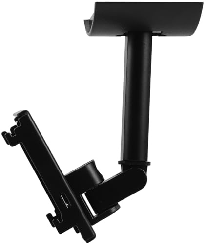 BAZEITFLOW Supporto da Parete per Altoparlanti Centrali Nero Staffa Regolabile per Montaggio Soffitto e Parete Accessorio Audio Surround per Interni ed Esterni Facile Installazione e