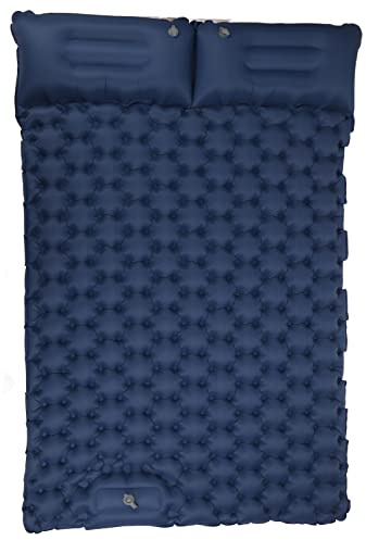 Sorandy Coussins de Couchage de Camping Gonflables Doubles, Ergonomiques et Imperméables en Nylon pour Aventure en Plein Air, 1 Paquet