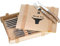 WMF Ranch Steakbesteck 12-teilig, Besteck Set 6 Personen, Steakmesser Set mit Gabel, Spezialklingenstahl geschmiedet, Cromargan Edelstahl mattiert, Eichenholz geölt