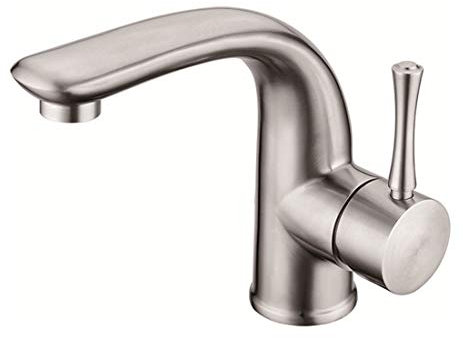 DONGCY Wasserhahn Waschbecken Armatur Bad Waschtischarmatur Badarmatur Einhandmischer Waschtisch Armaturen Badezimmer.Edelstahl Gebürstete Oberflächenbehandlung