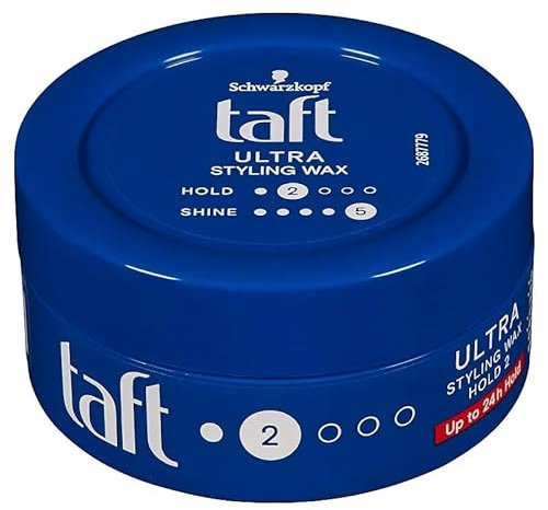 3er Pack - Schwarzkopf Taft Styling Wax - Ultra - Level 2-75 ml
