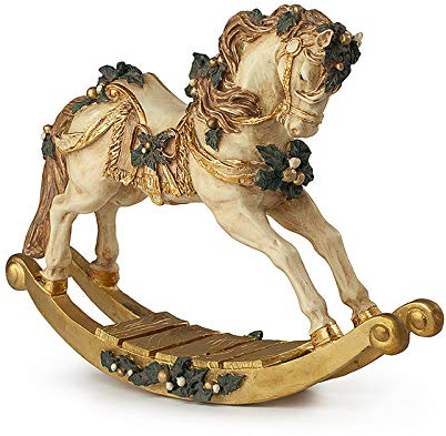 Hervit Caballo balancín de resina 40 cm Victorian