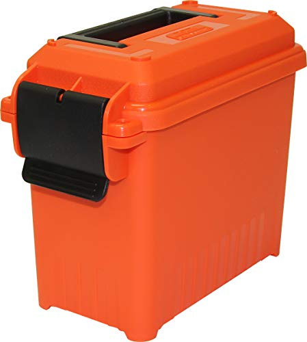 MTM AC15-35 Munitionsdose Mini für große Munition, wasserabweisende Dichtung, doppelte Vorhängeschloss, 5,4 kg Kapazität, hergestellt in den USA, Orange
