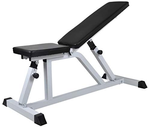 Tidyard Multifunktionale Hantelbank Mit verstellbarem Sitz und Rückenlehne,Langhantel- und Kurzhantel-Set 116 x 47 x (46-115) cm,Benutzergewicht: 100 kg
