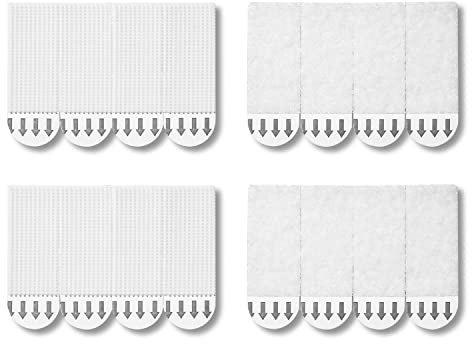 JELLYSUB 36 Paar (72 Streifen) Bilder-Montagestreifen, Bildaufhängern, Bilder Aufhängen ohne bohren, Wasserresistente Strips, Selbstklebend und spurlos wieder ablösbar (Klein)