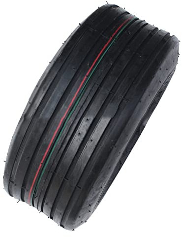 Huamengyuan Pneu Sans Chambre à Air, 15 X 6.00-6 Pneus En Caoutchouc Pneus De Kart Remplacement De Pneu Sans Chambre à Air Pour Tondeuses à Gazon Pour Tracteurs De Jardin