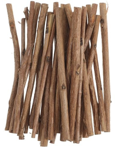 DOITOOL 100stücke Lange Teebaumholzstäbchen Durchmesser Für Diy Bastelarbeiten Foto-requisiten Und Kreative Projekte Natürliche Holzfarbe