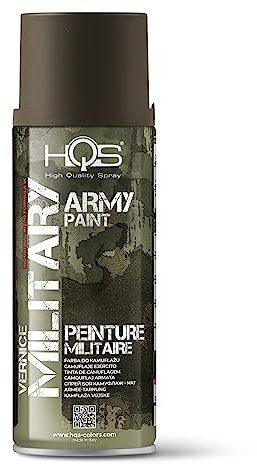 HQS Lackspray matt 400 ml Farbe Armee Camouflage Military Militär (Grau Grün)