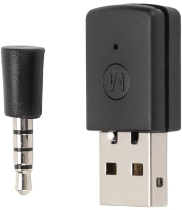 Cyrank Adaptateur De Dongle Bluetooth USB, Adaptateur Bluetooth 5.1 Récepteur Et émetteur Adaptateur USB Kit D'adaptateur sans Fil De Dongle Bluetooth sans Fil pour PS5