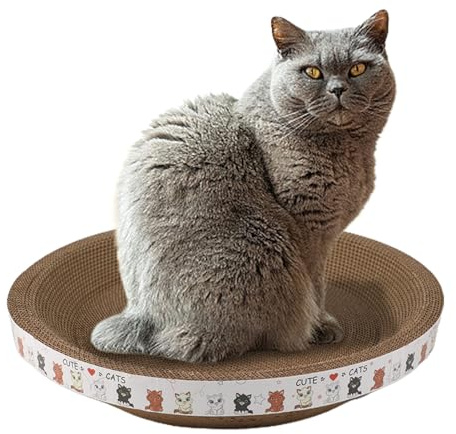 Yusheng Katzen Kratzpappe Kratzschale Für Katzen Aus Pappe Rund Katzen Kratzmöbel Kratzspielzeug Katze Pappe Katzenkratzer, Karton Für Kätzchen, Kleine, Mittelgroße Katzen