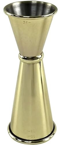 We Can Source It Ltd 25/35/50 NGS Gold Plated Banded Jigger Measure