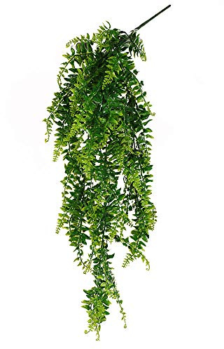 JYCRA Plantes Artificielles Suspendues, Fausses Fougères Suspendues, Faux Lierre, Fausses Plantes de Verdure, Fausses Fougères de Boston, Vignes de Lierre en Plastique, Plantes Murales de Verdure(#1)