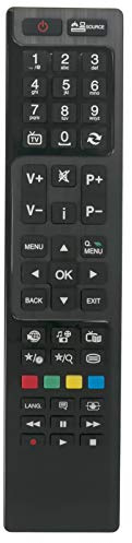 VINABTY RC4846 Télécommande remplacée Convient pour Polaroid Finlux Saba TV LE48PV16B P40LCD12 P43D300 LD32V167 ODL32651F-TIB ODL32652F-TIB OLE24650H-TB ODL32650H-TB