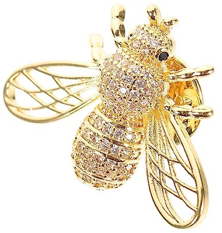 SAFIGLE Bee Brooch Anstecknadel Mit Zirkonia Eleganter Vintage Bienen-lapel-pin Für Damen Modisches Accessoire Für Hemden Schals Und Taschen Für Geburtstage Und Valentinstag
