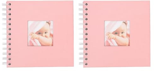 DIY-Babyalbum-Set, Personalisiertes DIY-Fenstercover, Kunst-Scrapbook-Buch für Kreativen Spaß, Baby-Erinnerungsbuch-Set (Rosa)