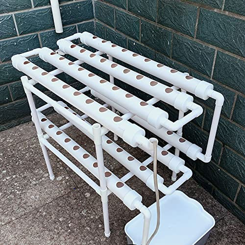 Kit idroponico per la coltivazione di piante in pvc Set di sistemi idroponici vegetabili per piante idroponiche, sistema di irrigazione da giardino, strumento per la coltivazione idroponica, sistema